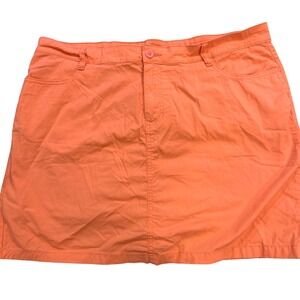 St Johns Bay‎ Skort Orange Women Size 18 Casual Skirt Shorts Combo